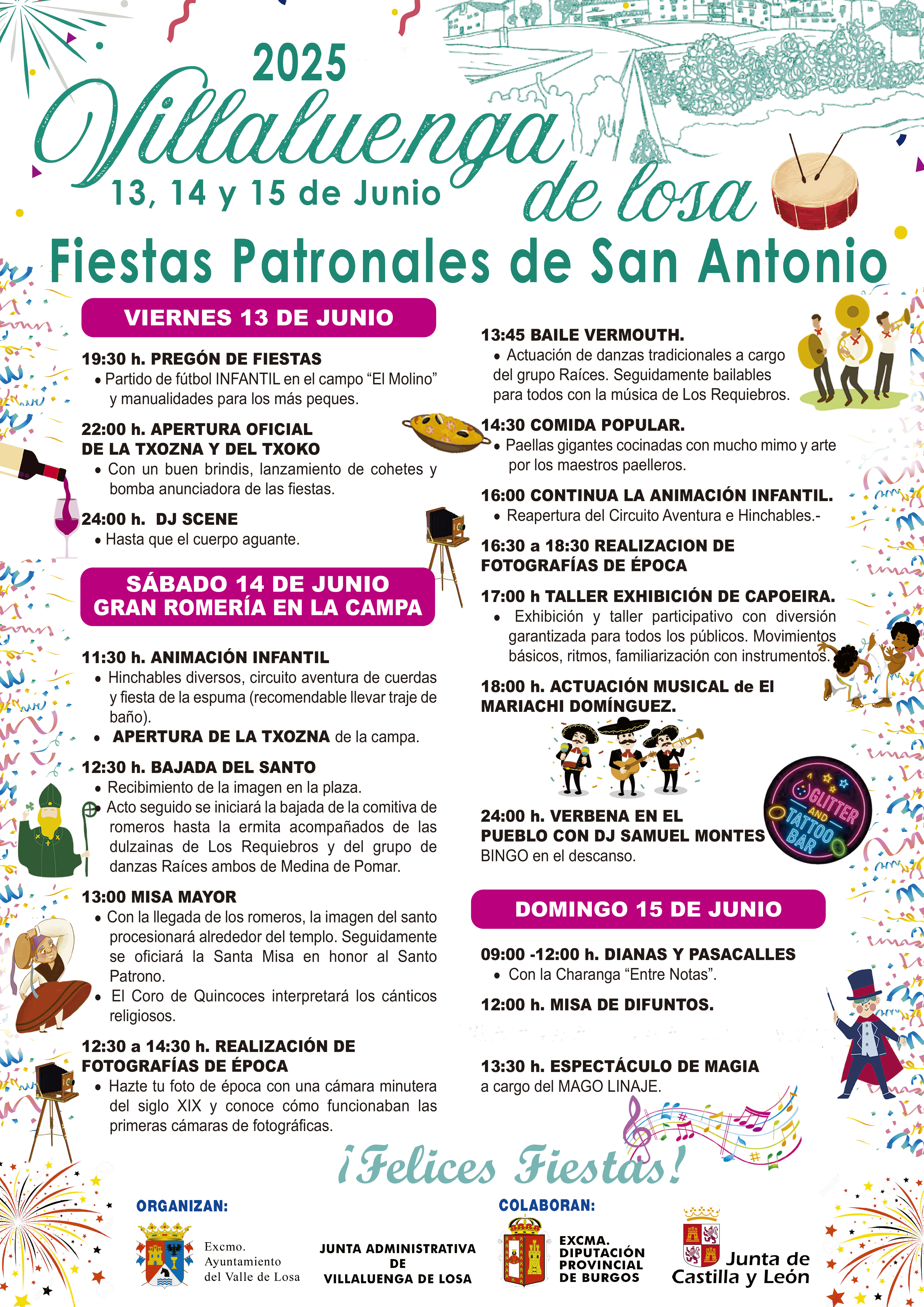 -FIESTAS PATRONALES DE SAN ANTONIO 2025.-