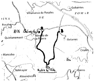 De Bóveda de la Ribera a Beterrés